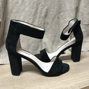 Jeffrey Campbell Black Lindsay Suede Heels, Size 8.5